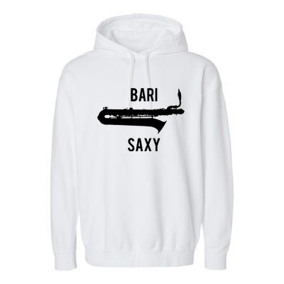 Funny Baritone Saxophone Shirts For Bari Saxophonist Garment-Dyed Fleece Hoodie