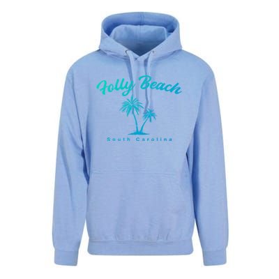 Folly Beach South Carolina Summer Sc Tropical Charleston Gift Unisex Surf Hoodie