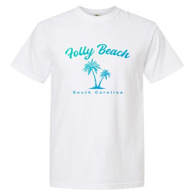 Folly Beach South Carolina Summer Sc Tropical Charleston Gift Garment-Dyed Heavyweight T-Shirt