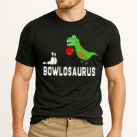 Funny Bowling S Dinosaur Bowler Dino Gift Idea Cooling Performance Crew T-Shirt