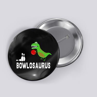 Funny Bowling S Dinosaur Bowler Dino Gift Idea Button