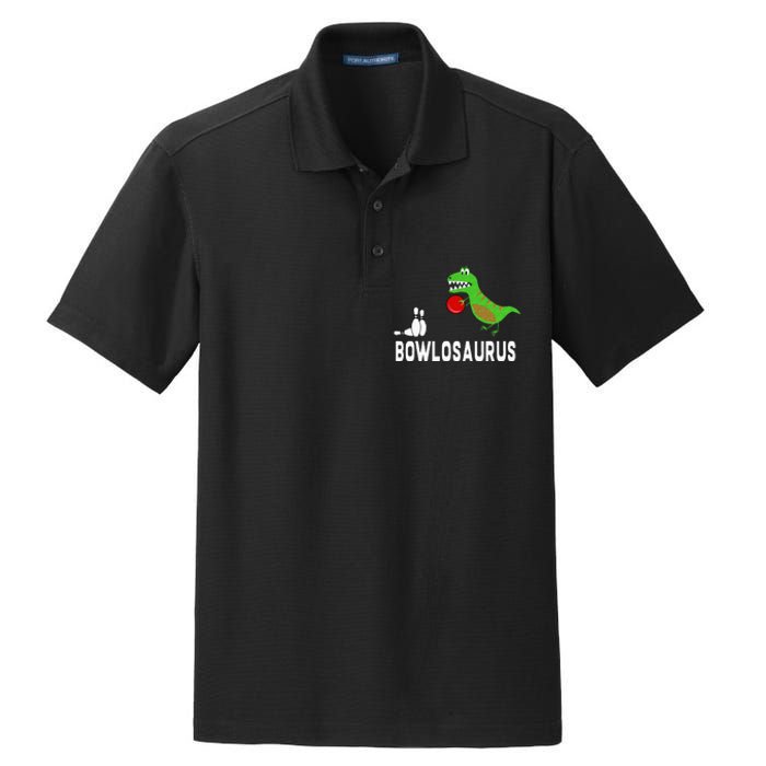 Funny Bowling S Dinosaur Bowler Dino Gift Idea Dry Zone Grid Polo