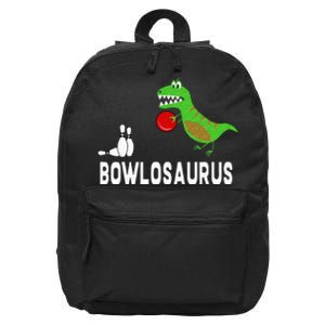 Funny Bowling S Dinosaur Bowler Dino Gift Idea 16 in Basic Backpack