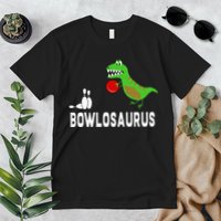 Funny Bowling S Dinosaur Bowler Dino Gift Idea Premium T-Shirt