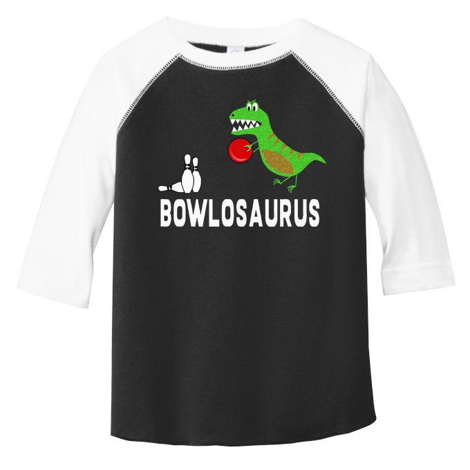 Funny Bowling S Dinosaur Bowler Dino Gift Idea Toddler Fine Jersey T-Shirt