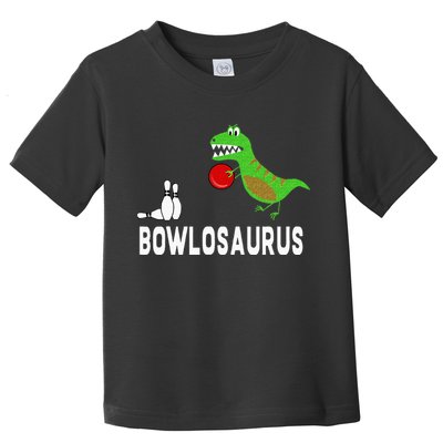 Funny Bowling S Dinosaur Bowler Dino Gift Idea Toddler T-Shirt