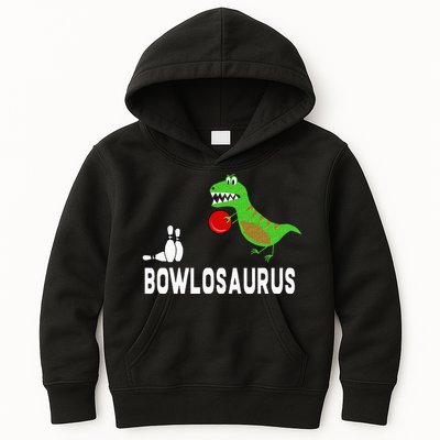 Funny Bowling S Dinosaur Bowler Dino Gift Idea Kids Hoodie