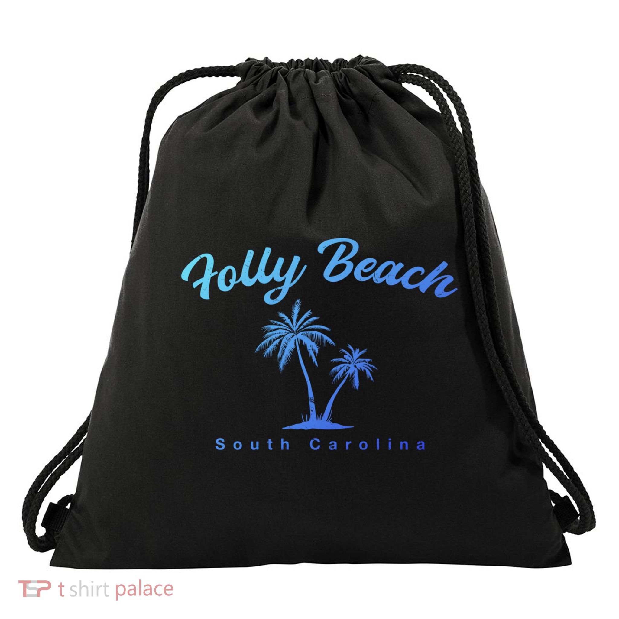 Folly Beach South Carolina Summer Sc Tropical Charleston Gift Drawstring Bag