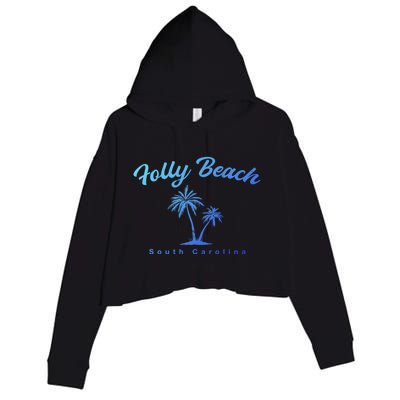 Folly Beach South Carolina Summer Sc Tropical Charleston Gift Crop Fleece Hoodie