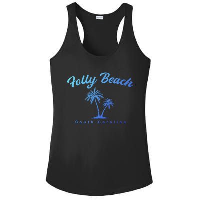 Folly Beach South Carolina Summer Sc Tropical Charleston Gift Ladies PosiCharge Competitor Racerback Tank