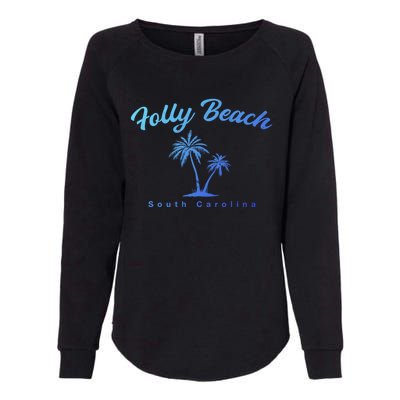 Folly Beach South Carolina Summer Sc Tropical Charleston Gift Womens California Wash Sweatshirt