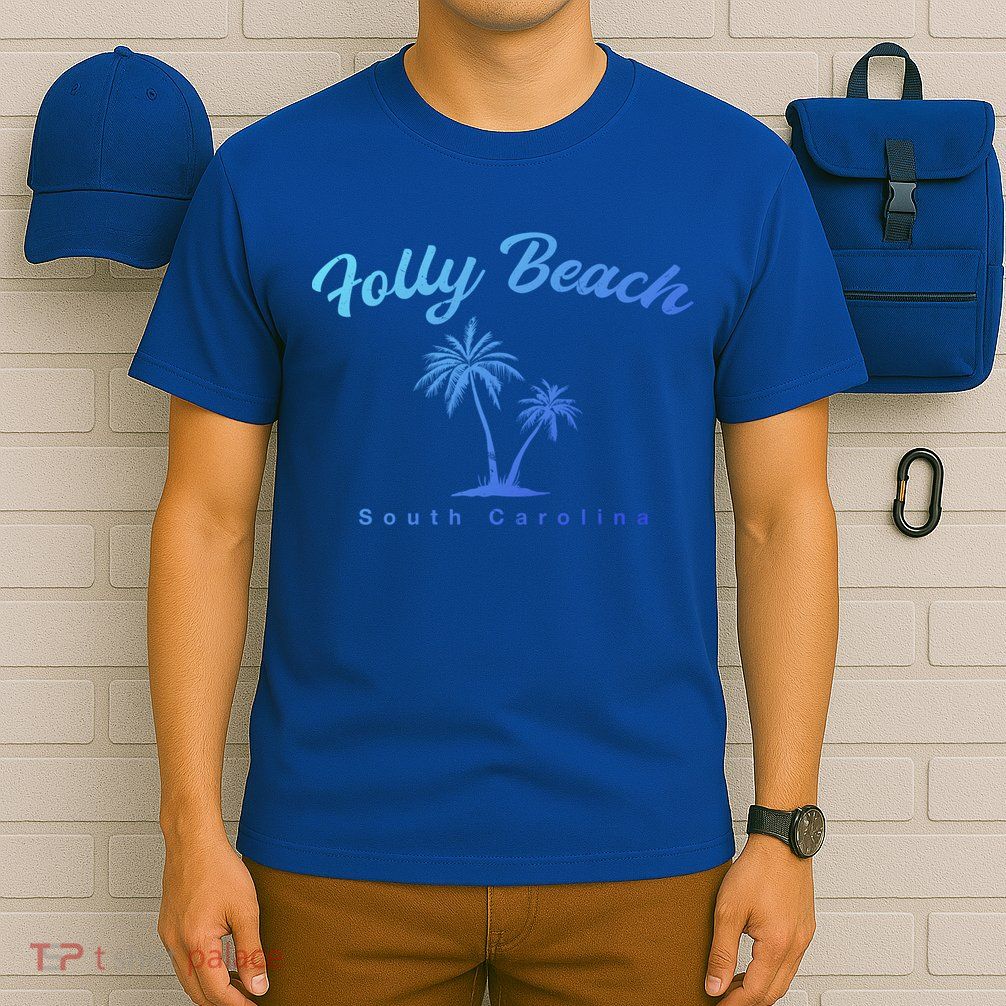 Folly Beach South Carolina Summer Sc Tropical Charleston Gift T-Shirt