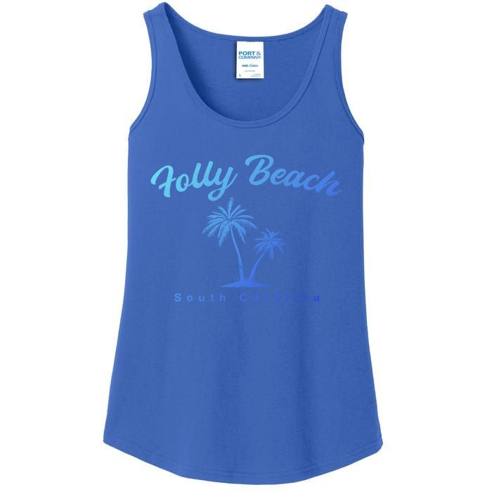 Folly Beach South Carolina Summer Sc Tropical Charleston Gift Ladies Essential Tank