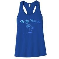 Folly Beach South Carolina Summer Sc Tropical Charleston Gift Women's Racerback Tank