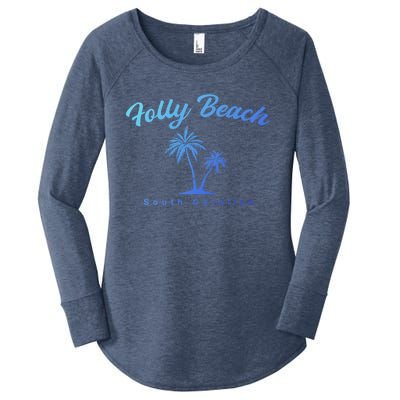 Folly Beach South Carolina Summer Sc Tropical Charleston Gift Women's Perfect Tri Tunic Long Sleeve Shirt