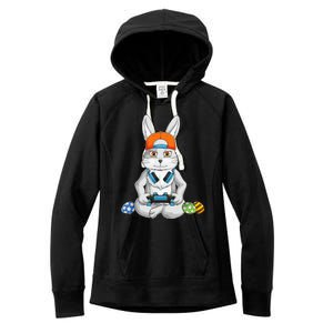 funnt Bunny Spring Easter Egg Hunt Easter Women's Fleece Hoodie