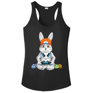 funnt Bunny Spring Easter Egg Hunt Easter Ladies PosiCharge Competitor Racerback Tank