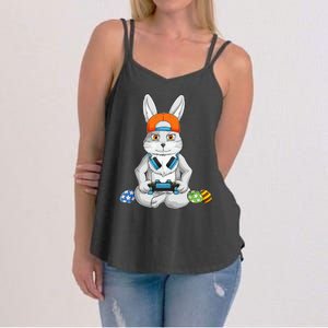 funnt Bunny Spring Easter Egg Hunt Easter Women's Strappy Tank