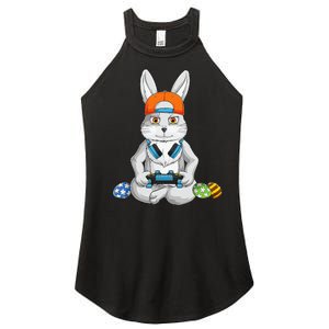 funnt Bunny Spring Easter Egg Hunt Easter Women's Perfect Tri Rocker Tank