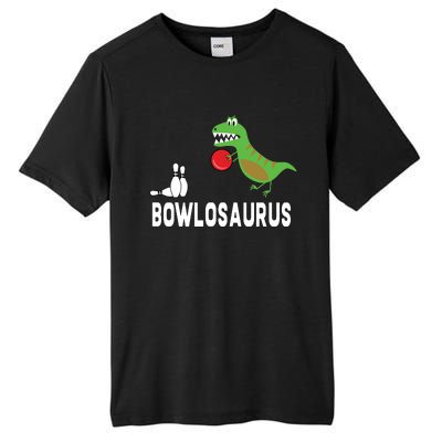 Funny Bowling Shirts Dinosaur Bowler Dino Gift Idea Tall Fusion ChromaSoft Performance T-Shirt