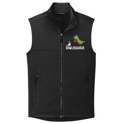 Funny Bowling Shirts Dinosaur Bowler Dino Gift Idea Collective Smooth Fleece Vest