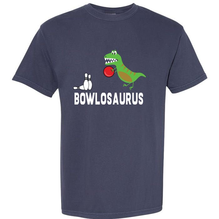 Funny Bowling Shirts Dinosaur Bowler Dino Gift Idea Garment-Dyed Heavyweight T-Shirt