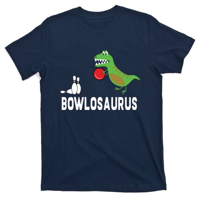 Funny Bowling Shirts Dinosaur Bowler Dino Gift Idea T-Shirt