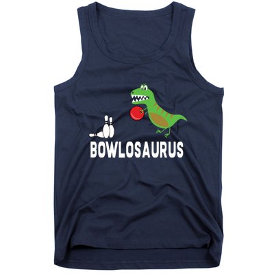 Funny Bowling Shirts Dinosaur Bowler Dino Gift Idea Tank Top