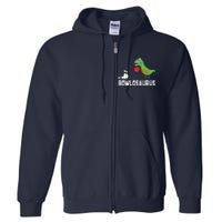 Funny Bowling Shirts Dinosaur Bowler Dino Gift Idea Full Zip Hoodie