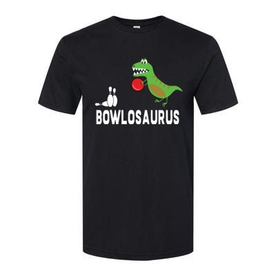 Funny Bowling Shirts Dinosaur Bowler Dino Gift Idea Softstyle CVC T-Shirt