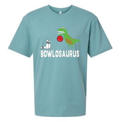 Funny Bowling Shirts Dinosaur Bowler Dino Gift Idea Sueded Cloud Jersey T-Shirt