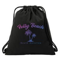 Folly Beach South Carolina Summer Sc Tropical Charleston Gift Drawstring Bag