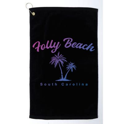 Folly Beach South Carolina Summer Sc Tropical Charleston Gift Golf Towel