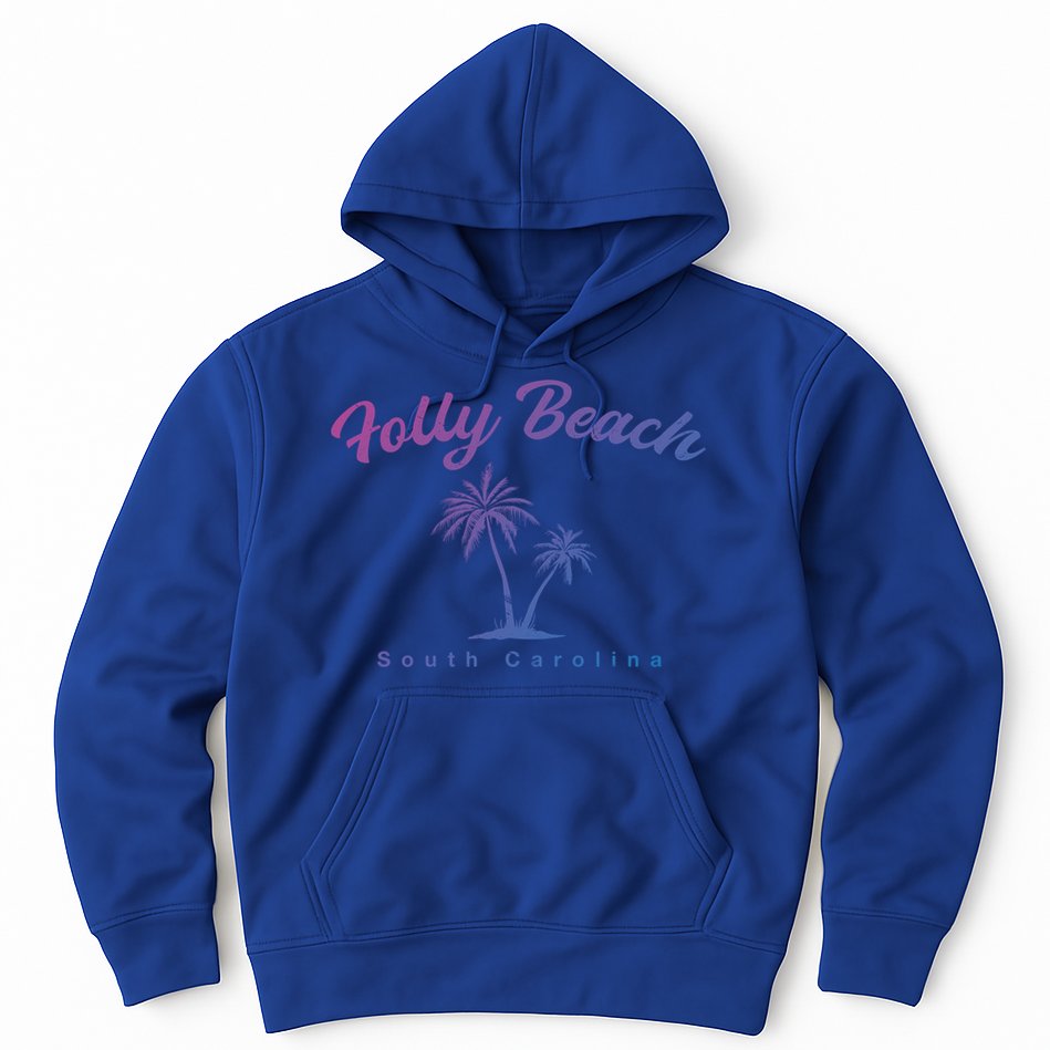 Folly Beach South Carolina Summer Sc Tropical Charleston Gift Hoodie