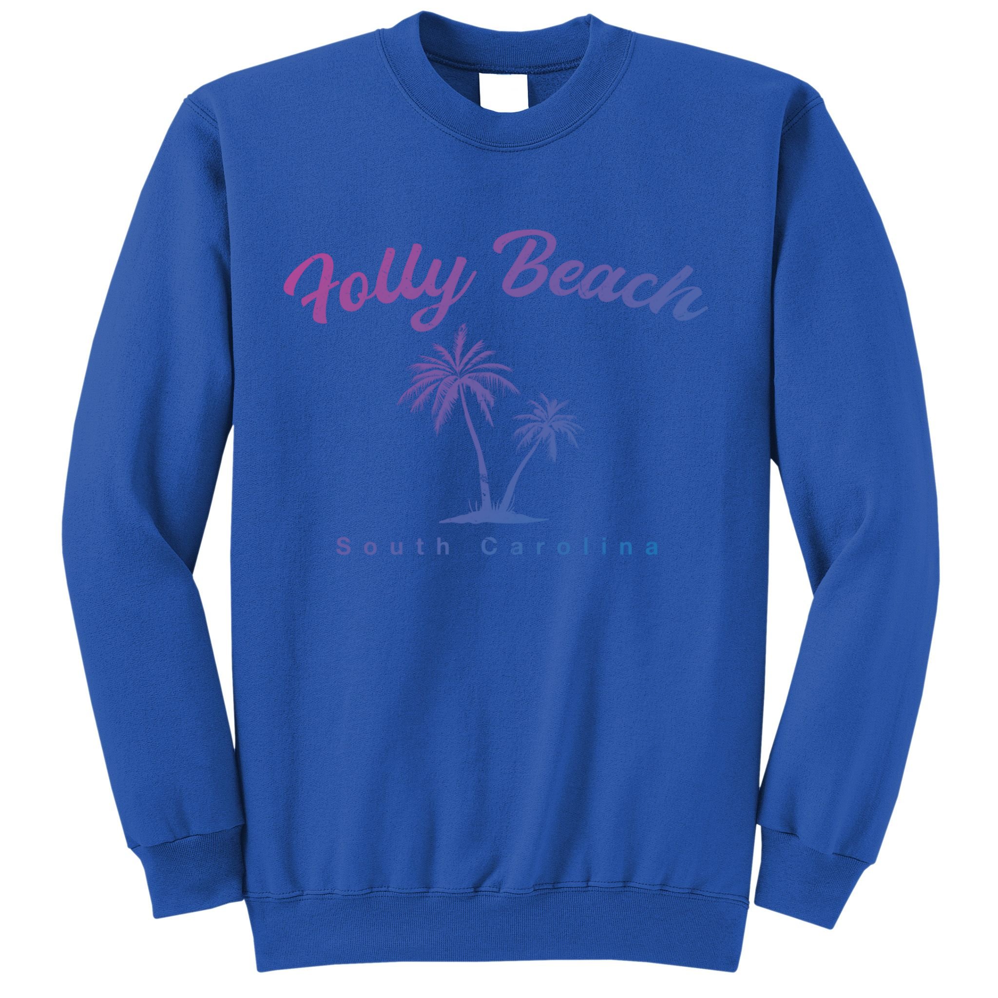 Folly Beach South Carolina Summer Sc Tropical Charleston Gift Sweatshirt