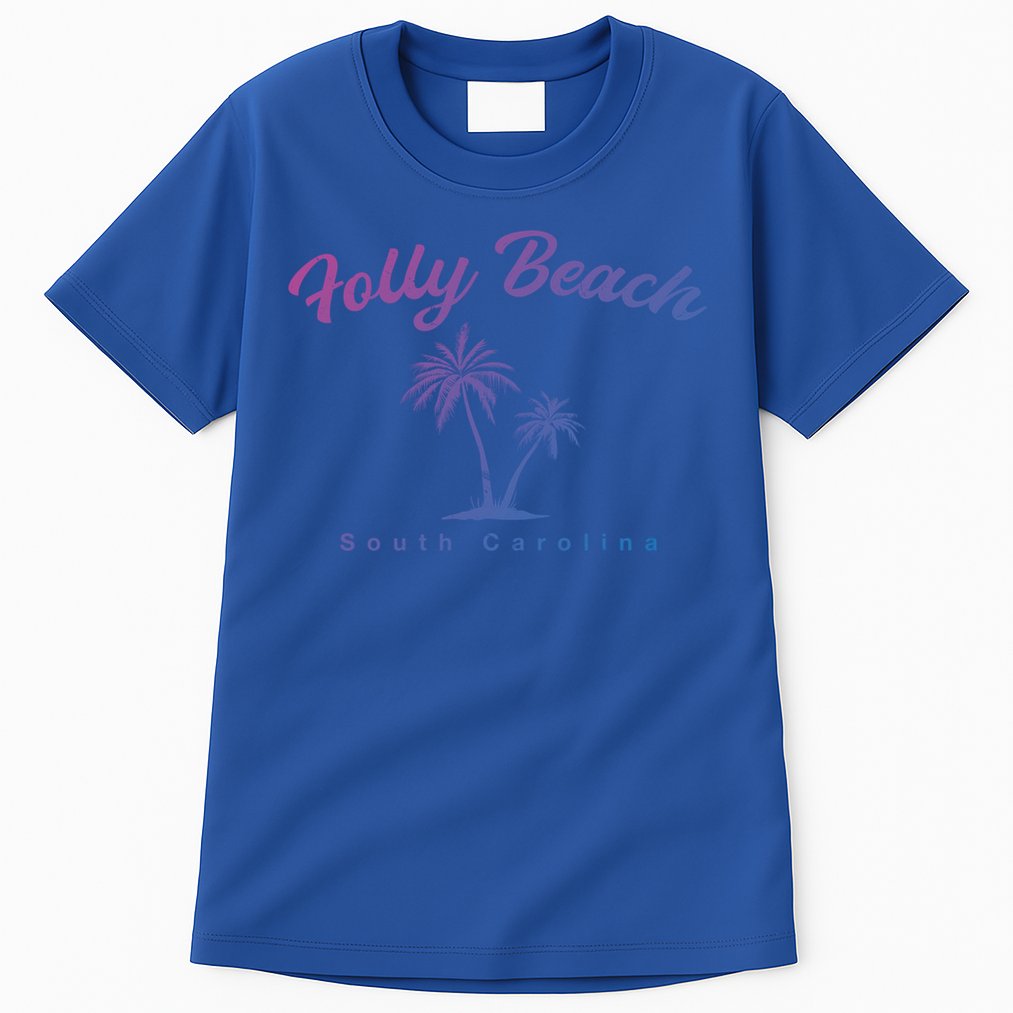 Folly Beach South Carolina Summer Sc Tropical Charleston Gift Tall T-Shirt