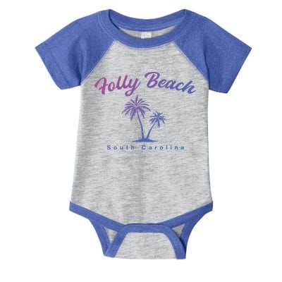 Folly Beach South Carolina Summer Sc Tropical Charleston Gift Infant Baby Jersey Bodysuit