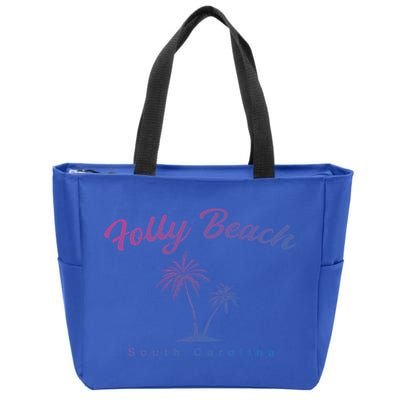 Folly Beach South Carolina Summer Sc Tropical Charleston Gift Zip Tote Bag