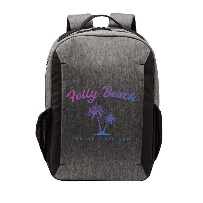 Folly Beach South Carolina Summer Sc Tropical Charleston Gift Vector Backpack