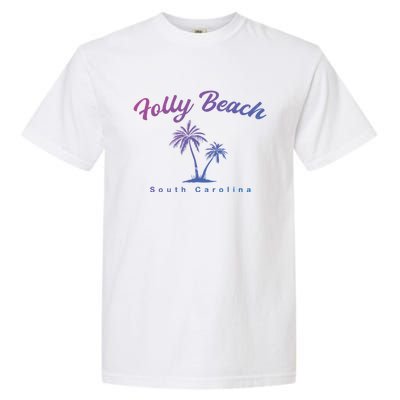 Folly Beach South Carolina Summer Sc Tropical Charleston Gift Garment-Dyed Heavyweight T-Shirt