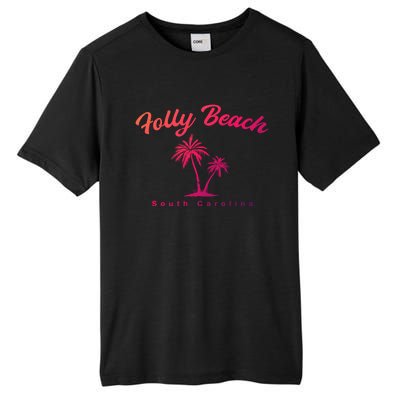 Folly Beach South Carolina Summer Sc Tropical Charleston Gift Tall Fusion ChromaSoft Performance T-Shirt