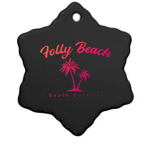 Folly Beach South Carolina Summer Sc Tropical Charleston Gift Ceramic Star Ornament