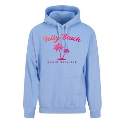 Folly Beach South Carolina Summer Sc Tropical Charleston Gift Unisex Surf Hoodie