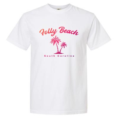 Folly Beach South Carolina Summer Sc Tropical Charleston Gift Garment-Dyed Heavyweight T-Shirt