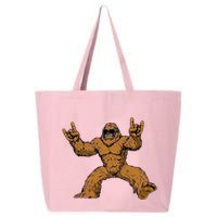 Funny Bigfoot Sasquatch Graphic Rock On 25L Jumbo Tote