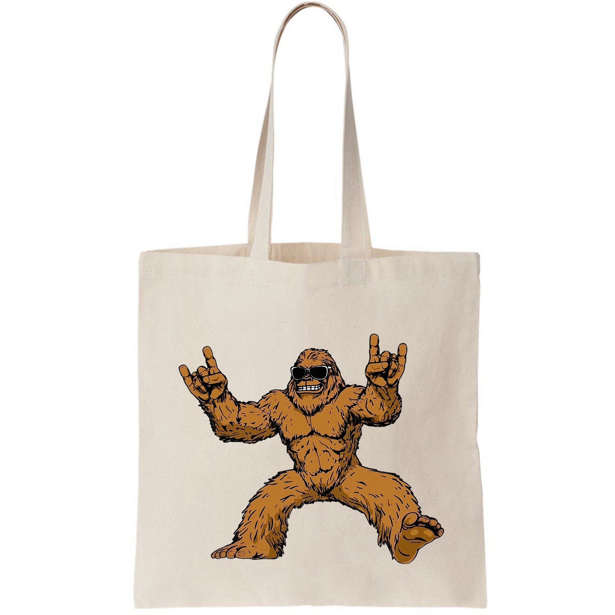 Funny Bigfoot Sasquatch Graphic Rock On Bag