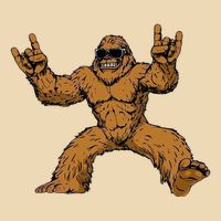Funny Bigfoot Sasquatch Graphic Rock On Bag