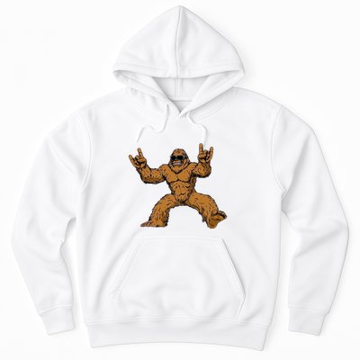 Funny Bigfoot Sasquatch Graphic Rock On Hoodie