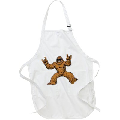 Funny Bigfoot Sasquatch Graphic Rock On Apron