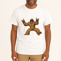 Funny Bigfoot Sasquatch Graphic Rock On Tall T-Shirt